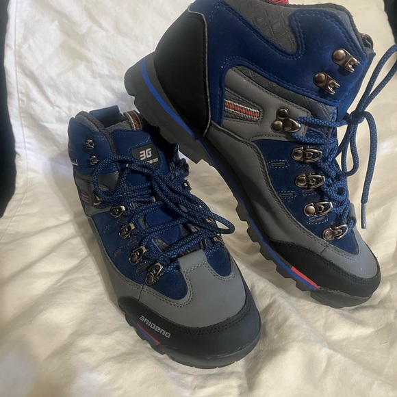 3G Brideng high top ankle outdoor hiking boot gray black blue - Picture 5 of 6